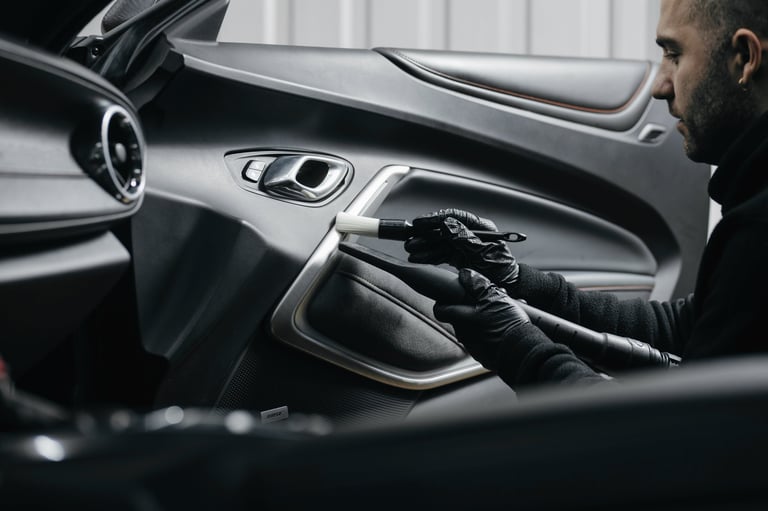 Car interior cleaning